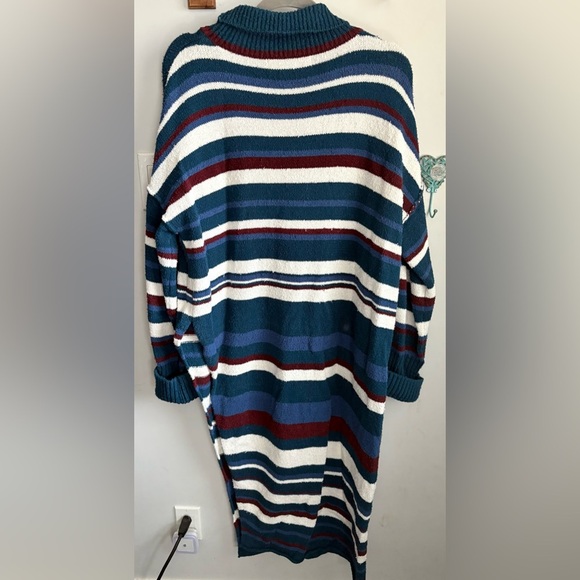 Striped Knit Sweater Dress - Picture 3 of 7